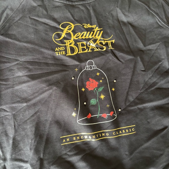 Kate Spade Beauty and the Beast Black Crew Neck Sweater - Picture 4 of 7